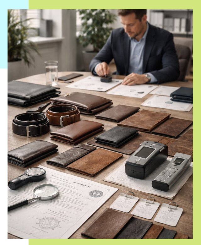 Сертификация кожаных изделий в Кингисеппе от 12461 р. | Алешин-Кгп