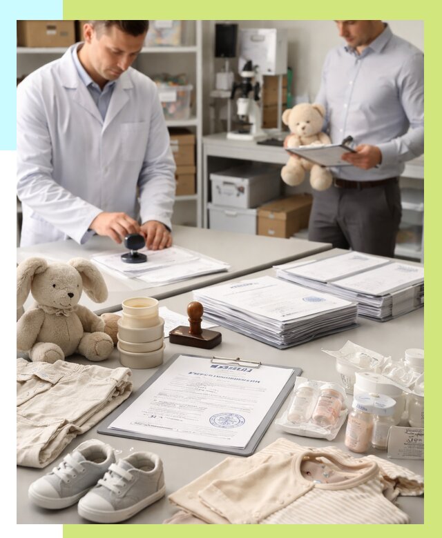 Сертификация детских товаров в Кингисеппе от 15576 р. | Алешин-Кгп