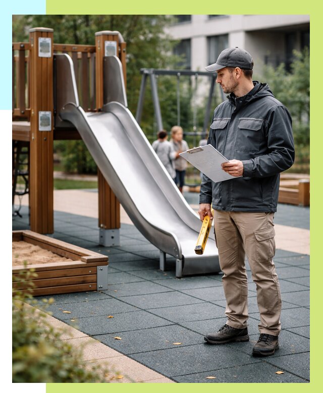 Сертификация детских площадок в Кингисеппе от 25960 р. | Алешин-Кгп