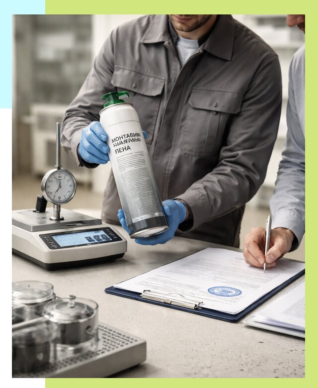 Сертификация монтажной пены в Кингисеппе от 15576 р. | Алешин-Кгп