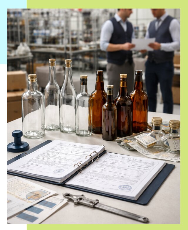 Сертификация стеклянных бутылок в Кингисеппе от 25960 р. | Алешин-Кгп