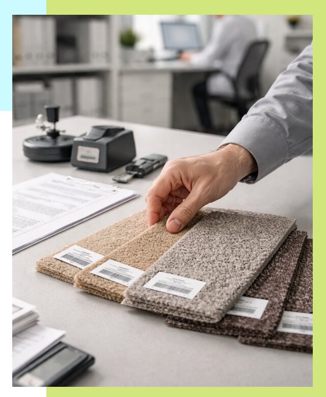 Сертификация ковролина в Кингисеппе от 15576 р., Алешин-Кгп