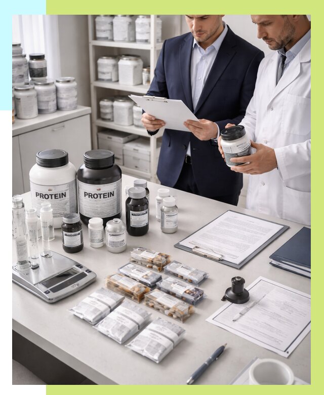 Сертификация спортивного питания в Кингисеппе от 15576 р., Алешин-Кгп