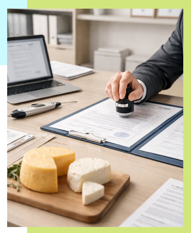 Сертификация сыров в Кингисеппе от 15576 р | Сертификат на сыр Алешин-Кгп