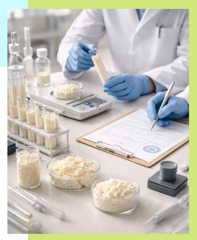 Сертификация творога в Кингисеппе от 12461 р. под ключ | Алешин-Кгп