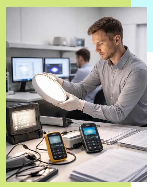 Сертификация светильников в Кингисеппе: испытания и оформление