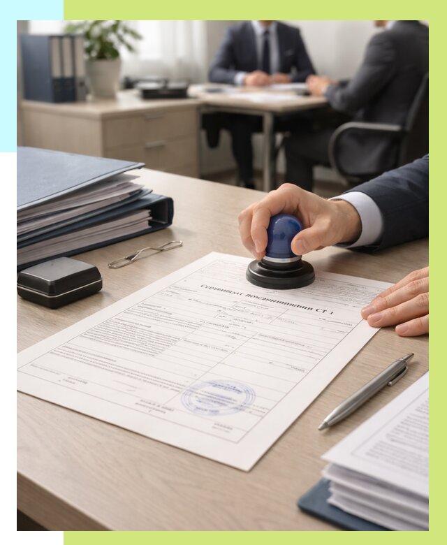 Сертификат происхождения СТ 1 в Кингисеппе от 4673 р. | Алешин-Кгп