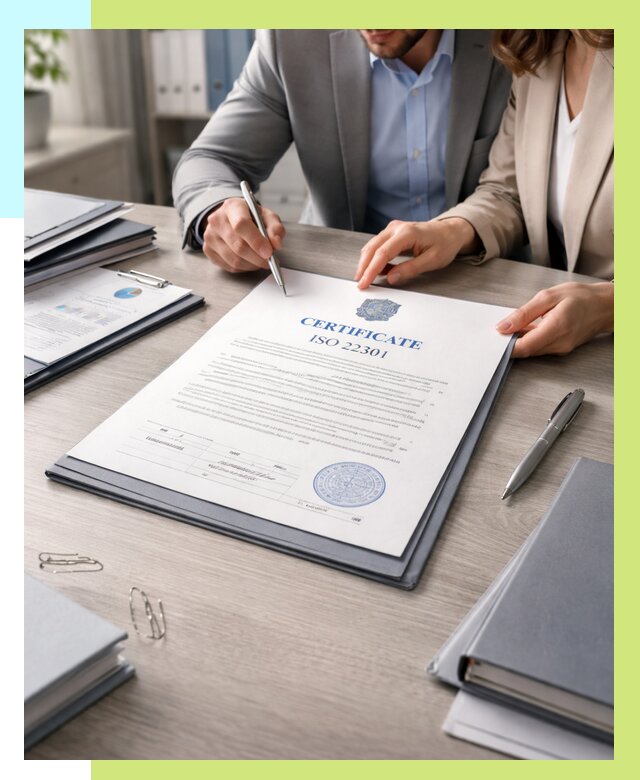 Сертификат ISO 22301 в Кингисеппе от 46728 р. | Алешин-Кгп срочно
