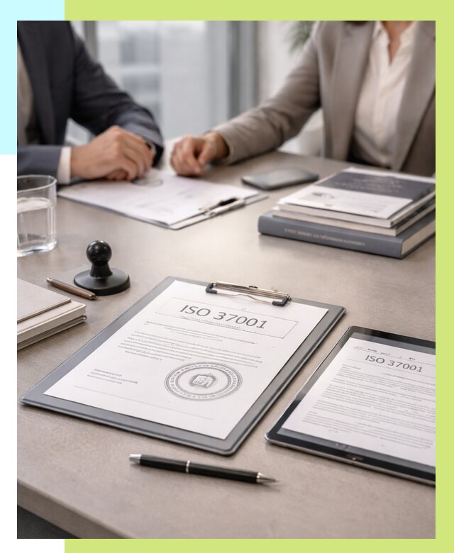 Сертификат ISO 37001 в Кингисеппе оформить от 124608 р. Алешин-Кгп